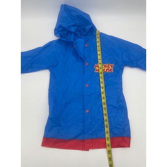 Disney Mickey Mouse Kids Rain Jacket Hooded Snap on Unisex Sz M* - Picture 2 of 6